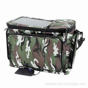 Outdoor Camouflage Bag with Solar Panel Charger and Back-up Battery